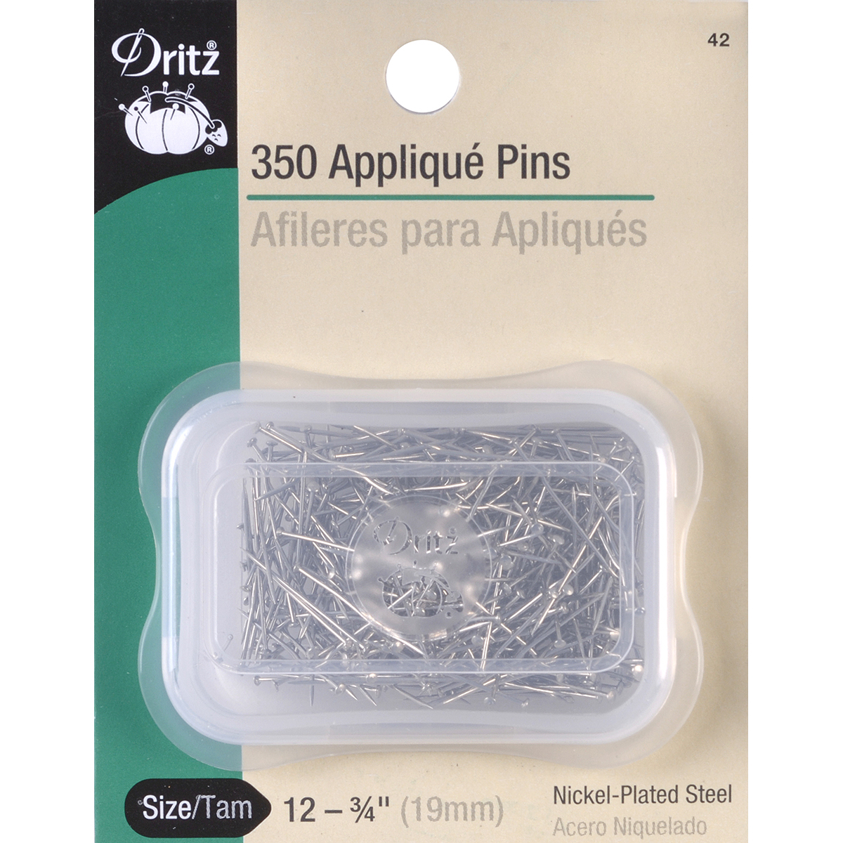 Dritz Applique Pins 3/4 350/Pkg